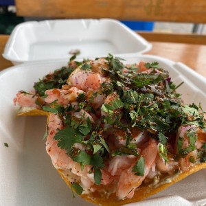Tostada de Camaron