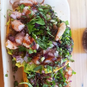 Tostadas de mariscos