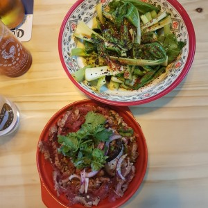 Entradas - Sashimi de Lomito y Verduras