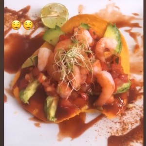 Nuestros Platos - Tostadas de camarón