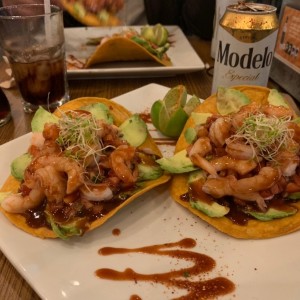 Nuestros Platos - Tostadas de camarón
