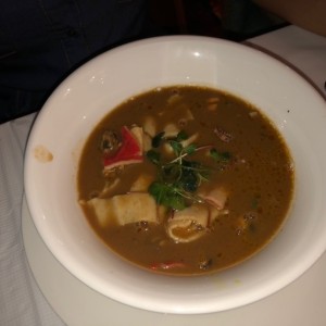 crema de mariscos