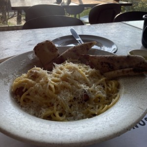 Pasta pork belly carbonara
