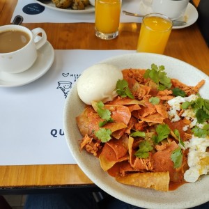 chilaquiles de pollo