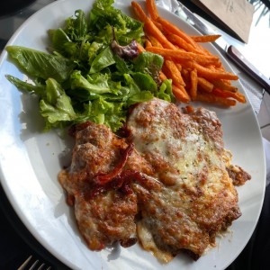 Lomito migado con queso