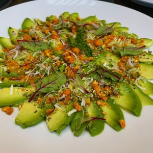 carpaccio de aguacate