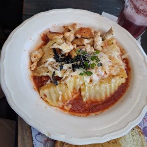 pasta de pollo 