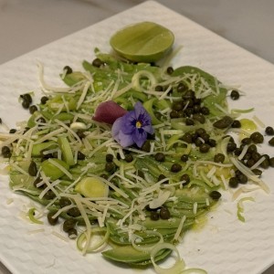 Carpaccio de aguacate