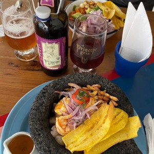 ceviche a la piedra y al olivo