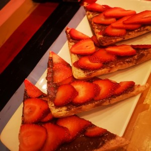 tostada de Nutella 