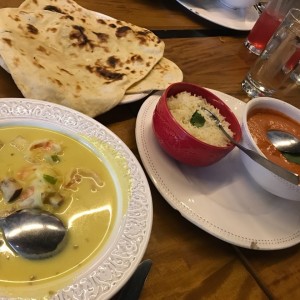 Shrimp Molee y Tikka Masala