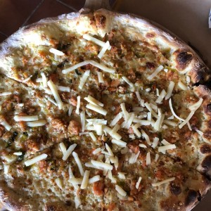 Pizza de Salmon 
