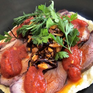 Tostada de pato