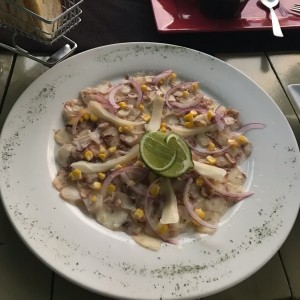 Entradas - Carpaccio de Pulpo