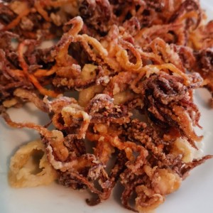 patitas de calamar fritas 