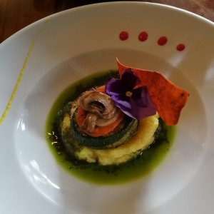 Montaditos de Verduras con Polenta