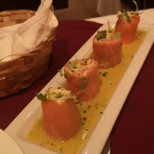 rollos de salmon