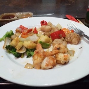 Teppanyaki de camaron