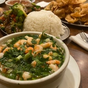 Sopa Mein con Camarón