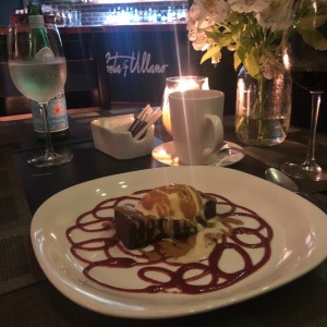 brownie con helado