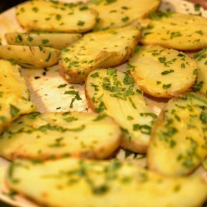 papas con mantequilla