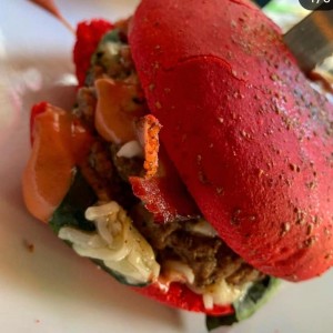 red burger