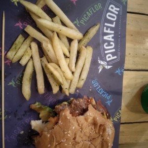 Hamburguesa mar y tierra