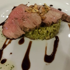 Lomito y arroz