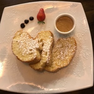 tostadas a la francesa con cajeta