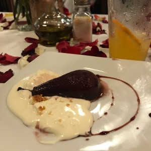Postre de pera