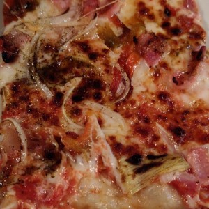tocino y vegetales