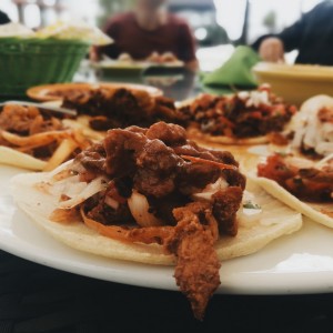 Tacos de chorizo