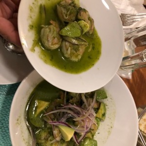 Camarones en Aguachile