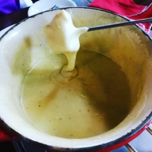 Queso fundido sin vino