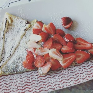 Crepa de nutella con fresas