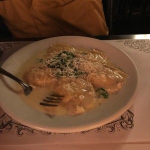 Raviolis con langosta