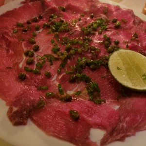 carpaccio de lomito sin el queso