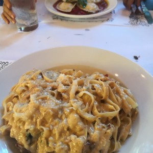 fettuccine a la carbonara