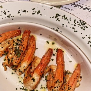 Camarones a la plancha