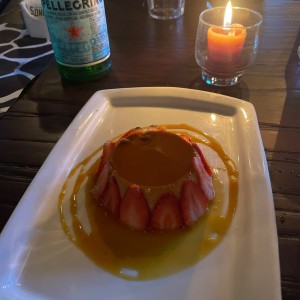 Flan de cajeta con caramelo