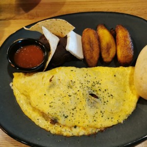 Omelete con champiñones