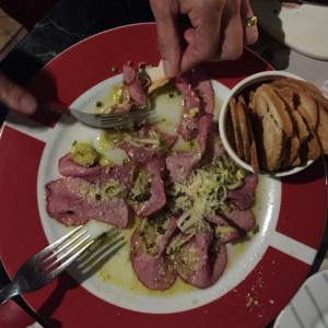 carpaccio de res