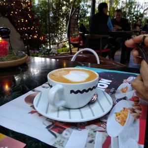 Capuchino leche de almendras