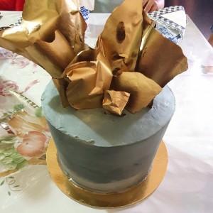 Pastel de frosting.