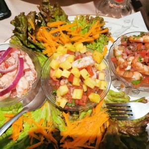 sampler de ceviche 