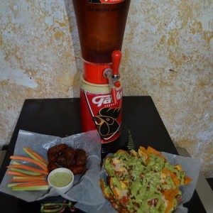 wings y nachos