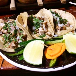 tacos con pollo
