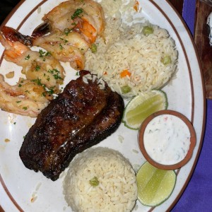  puyazo y camarones al ajo 
