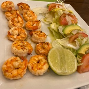Camarones a la plancha