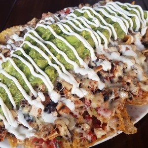 nachos de pollo
